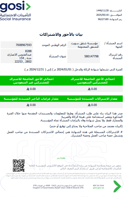 Suite KSA Certificate 5