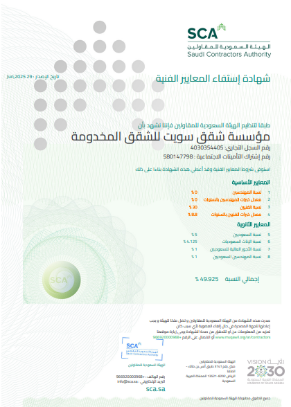 Suite KSA Certificate 6