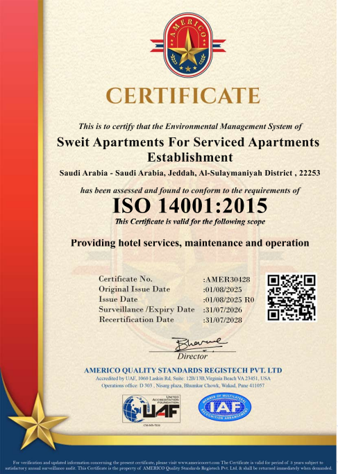 Suite KSA Certificate 8